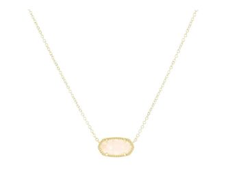 Kendra Scott Elisa Pendant Womens Necklace Womens Necklace Gold/Rose Quartz