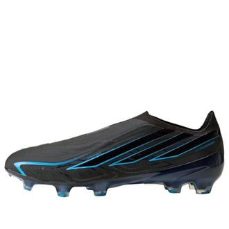 adidas F50 Hyperfast Elite Laceless FG Black Lucid Ray Blue KJ6082
