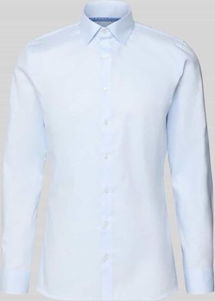 Olymp No. 6 Super Slim Fit Business-Hemd mit Kentkragen in Bleu, Gr&ouml;&szlig;e 37