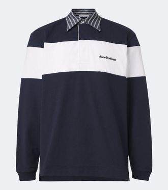 Acne Studios Pullover polo in jersey di cotone