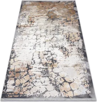 RugsX Tappeto Luce 74 Moderno Pavimentazione Mattone Vintage - Structural Grigio / Mostarda Beige 115x170 Cm