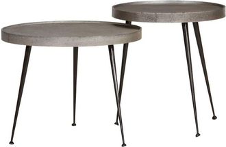 vidaXL Coffee Table 2 pcs Silver Engineered Wood vidaXL