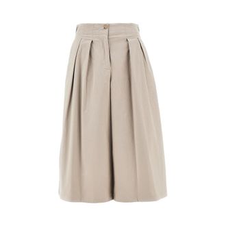 Emporio Armani Stretch cotton cropped pants Woman 40