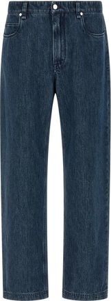 Fendi Lange Jeans - Heren - Regular Fit Jeans - Blauw - W34 - Katoen - Jeans