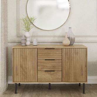 GFW Nervata Sideboard in Light Oak