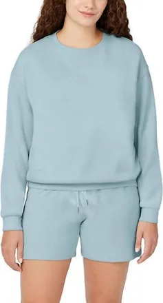 Buffalo David Bitton Womens Solid Pattern Lounge Set In Vintage Blue