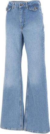 Rotate High-rise Flared Jeans - Dames - Flared Jeans - Blauw - W25 - Katoen - Jeans