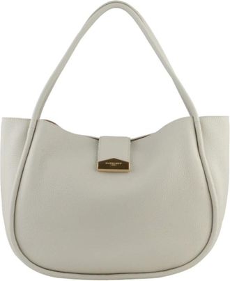 Pourchet Tassen, Dames, Beige, ONE Size, Leer, Liane Schoudertas