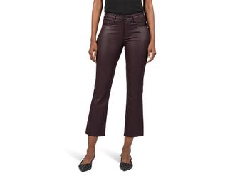 Kut from the Kloth Kelsey High Rise Ankle Flare With Raw Hem Womens Jeans Sangria : 14 R, Denim/Modal/Polyester