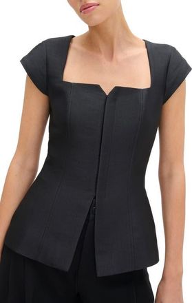 Aligne Mars Squar Neck Top in Black at Nordstrom, Size 0