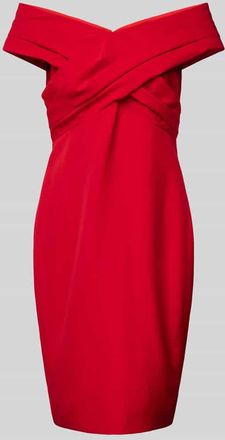 Lauren Ralph Lauren Off-Shoulder-Kleid mit Nahtrei&szlig;verschluss Modell IRENE in Rot, Gr&ouml;&szlig;e 38