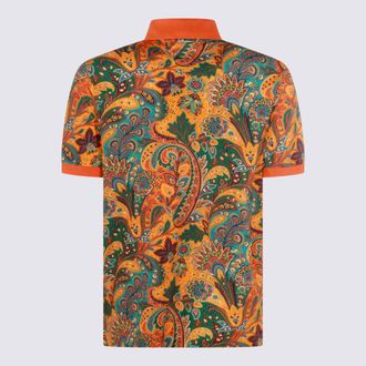 Etro Mens T-Shirts And Polos Orange _100 % Co