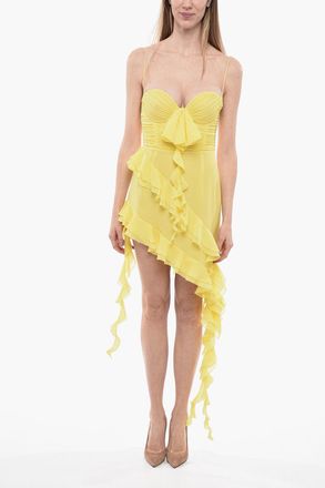 Alessandra Rich Vestito Ruffle con Bustino Alessandra Rich