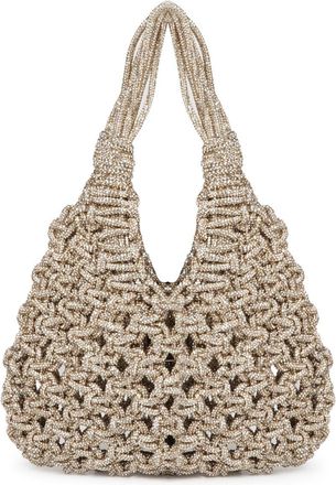 Hibourama Bags Vannifique Small Woven Crystal Handbag