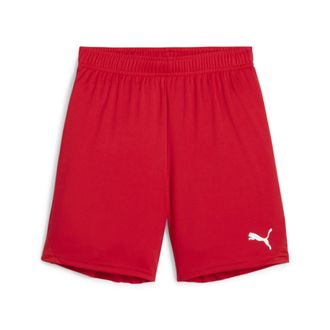 Puma Trainingsshorts PUMA TEAMGOAL SHORTS JR, Damen, Gr. 164, N-Gr, rot (puma rot, puma wei&szlig;), Interlock, Obermaterial: 100% Polyester, unifarben, regular 