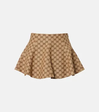 Gucci Minigonna in canvas GG