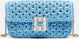 Roger Vivier Borsa a spalla Jeu de Fille in rafia