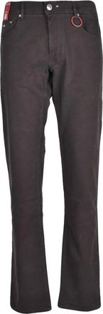 Sartoria Tramarossa Straight-Leg Tramarossa Jeans in Warm Brown with Subtle Accents