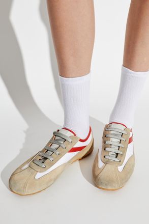 Alexander McQueen Boxe Sports Shoes, Womens, Beige