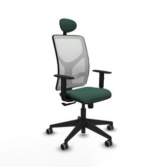 Piqueras y Crespo Silla De Oficina Piqueras Y Crespo Motilla Negro Soporte Lumbar Ajustable