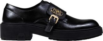 Liu Jo Elegante lage schoenen met decoratieve gesp - Dames - Platte Schoenen - Zwart - 36 EU - Leer - Schoenen