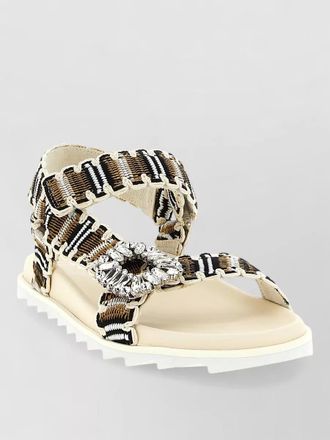 Roger Vivier slidy viv trek sandals adjustable strap