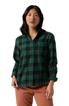 Backcountry Venture Classic Flannel Shirt - Womens in Douglas Fir Drifter Plaid at Nordstrom, Size X-Small