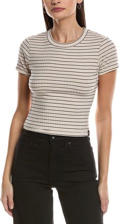 Rag & Bone Rag & Bone Luca Stripe Rib Baby T-Shirt