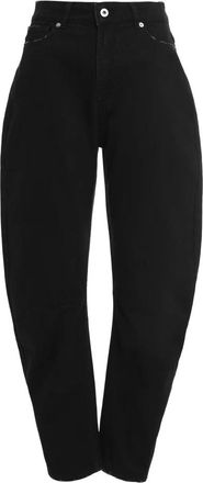 Halfboy Tapered Fit Jeans - Dames - Loose Fit Jeans - Zwart - W26 - Katoen - Jeans