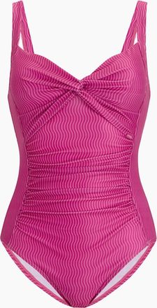 Regatta Womens Regatta Womens/Ladies Sakari Retro Wave Tummy Control One Piece Swimsuit - Pink - Size: 26 uk