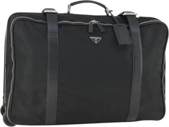 Prada Pre-owned Nylon Weekendtas - Dames - Vintage Weekendtas - Zwart - ONE Size - Nylon - Vintage