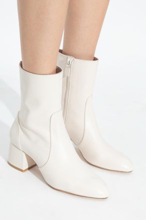 Stuart Weitzman Heeled Ankle Boots Essentialist, Womens, Cream