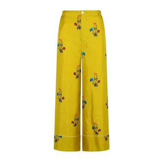Marni Broeken, Dames, Geel, S, Stijlvolle broeken voor mannen en vrouwen