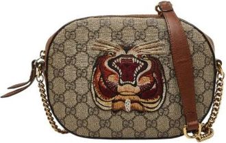 Gucci Pre-owned Borsa a Spalla GG Supreme Tiger - - Pre-owned - Donna - Marrone - ONE SIZE