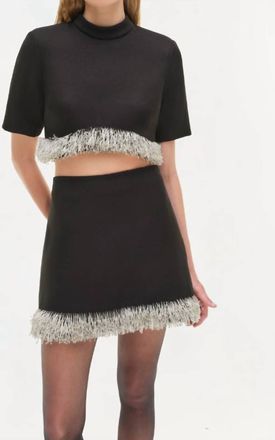 SIMKHAI Dua Mini Skirt In Black