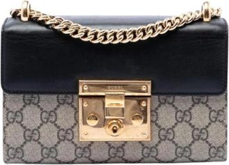 Gucci Pre-owned Vintage Crossbody Bag - Dames - Vintage Schoudertas - Beige - ONE Size - Leer - Vintage