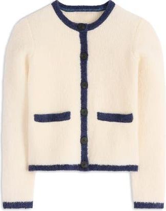 Boden Holly Boucl&eacute; Cardigan in Warm Ivory Boucle at Nordstrom Rack, Size 10