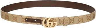 Gucci Cut GG Marmont Riem - Dames - Riemen - Beige - 80 CM - Leer - Accessoires