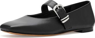 Vince Daniela Mary Jane Shoes Womens Dress Flat Shoes Black : 5.5 M, Leather