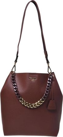 Pollini Tote Bag - Dames - Shoppers - Bruin - ONE Size - Leer - Tassen
