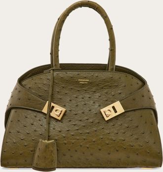 Ferragamo Women Hug handbag (M) Green