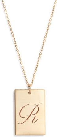 Set & Stones Stella Initial Pendant Necklace in Gold/r at Nordstrom