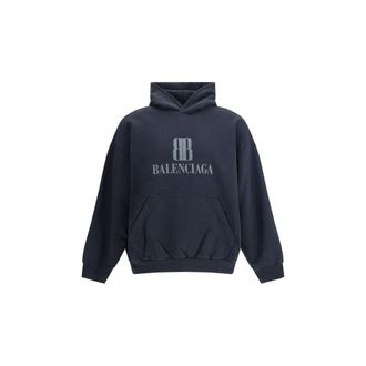 Balenciaga Logo Print Katoenen Hoodie