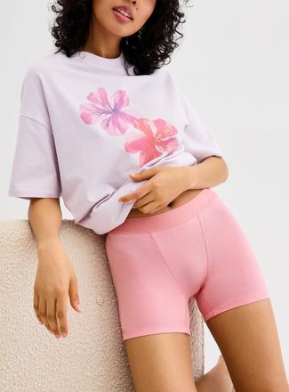 Miiyu Womens Solid ultra-comfortable elastic-waist boxer brief Organic cotton & TENCEL TM modal