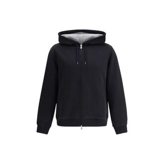 Brunello Cucinelli Black Cotton Mens Sweatshirt