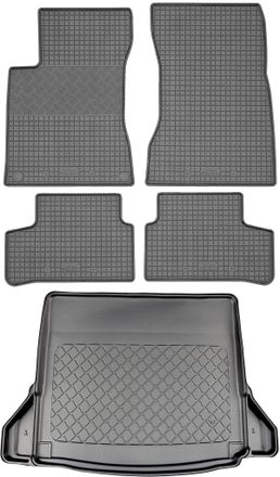 OEM Juego De Alfombrillas De Goma Para Coche Y Maletero Para Mercedes Clase A V177 Sed&aacute;n (4 Puertas) Desde Septiembre De 2018