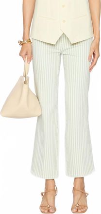 Frame Denim Reboot Crop Jeans In Seamist Stripe