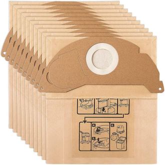 OEM 10 Bolsas De Filtro De Repuesto Para Aspiradora Karcher A2004 Wd2250 Mv4 - Crezuo