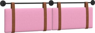 vidaXL Cabecera Colgante Liso Rosa 190 X 55 X 5 Cm Pu Antiguo Vidaxl