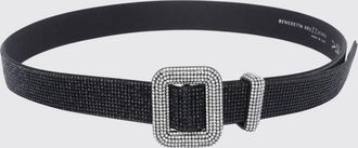 Benedetta Bruzziches Satin Belt with Crystal Jewelled Buckle